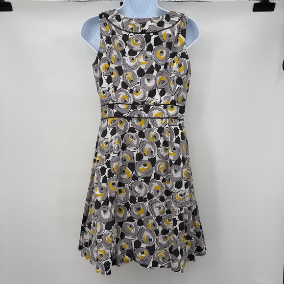 Vtg Boden Floral Print Dress Sleeveless Cotton Fairy Casual Party Sz 10 L Y2K - Picture 2 of 11